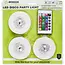 Benson LED disco party licht - RGB LED - afstandsbediening - 3 stuks - ø 80 mm - IP20