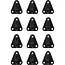 Benson Aanhangwagenhaak set - 12 stuks - kunststof - 43x37 mm - inclusief schroeven