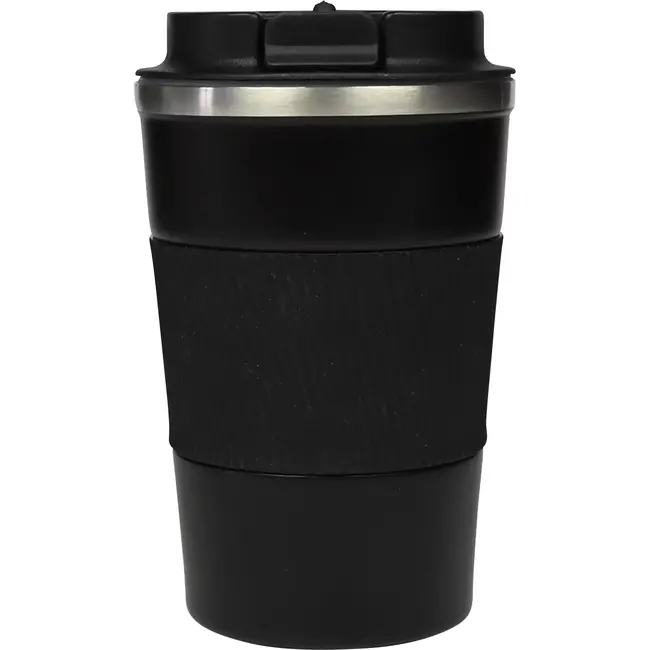 Benson Dubbelwandige reisbeker - RVS - Anti-lek - Siliconen grip - 380 ml