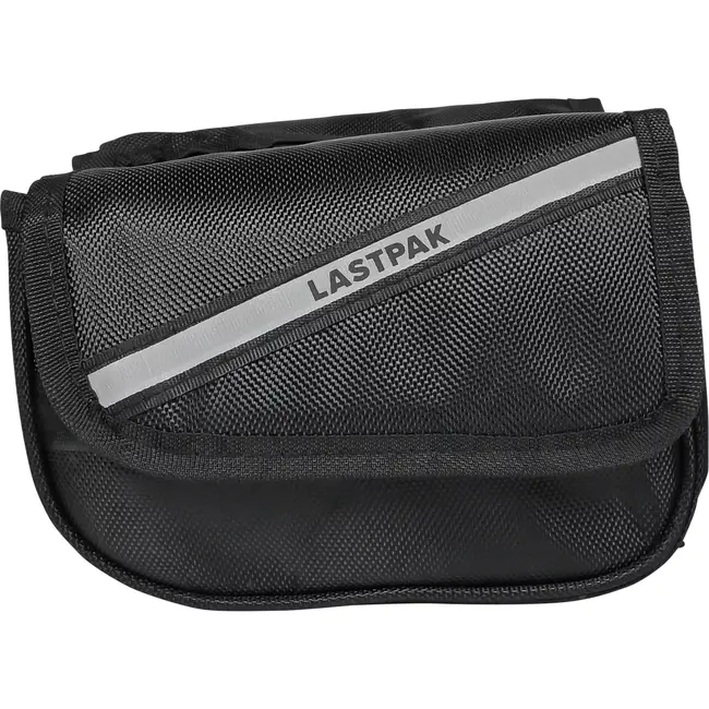 Benson Fiets frame tas - met telefoonvak - reflecterende strepen - 19x13x16 cm - zwart