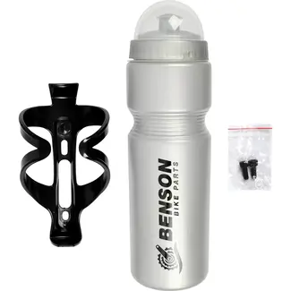 Benson Bidon met houder - 750 ml - BPA-vrij - ergonomisch ontwerp - lekvrije dop