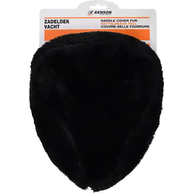 Benson Zadeldek - Zacht Imitatievacht - Zwart - Universele Pasvorm - Comfortabel