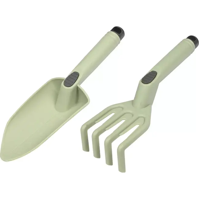 Benson Tuingereedschap set - 2-delig - kunststof - groen - met ophangmogelijkheid