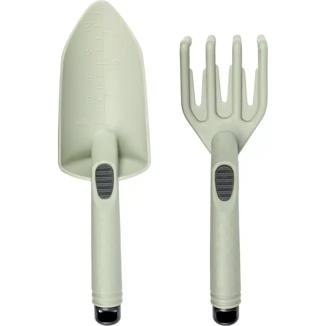 Benson Tuingereedschap set - 2-delig - kunststof - groen - met ophangmogelijkheid