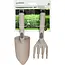 Benson Tuingereedschap set - 2-delig - kunststof - beige - met maatvoering