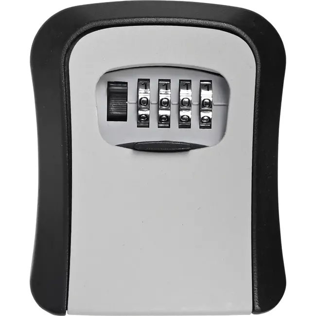 Benson Sleutelkluis met 3-cijferige code - Metaal - Zwart/Grijs - 96x40x116 mm