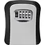 Benson Sleutelkluis met 3-cijferige code - Metaal - Zwart/Grijs - 96x40x116 mm