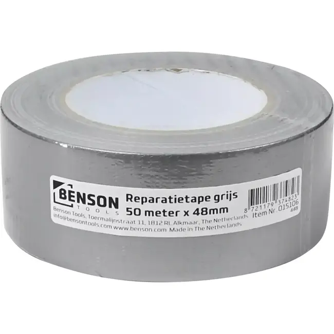 Benson Sterke en waterdichte reparatietape - 50 meter x 48 mm - Handmatig scheurbaar - Geschikt voor diverse toepassingen