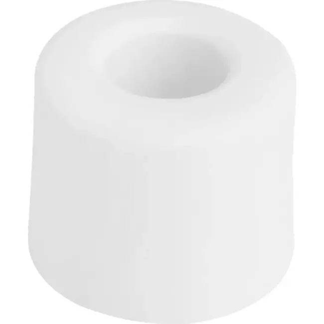 Deltafix Witte deurbuffer - schroefbaar - TPE rubber - 30 mm diameter - 25 mm hoogte