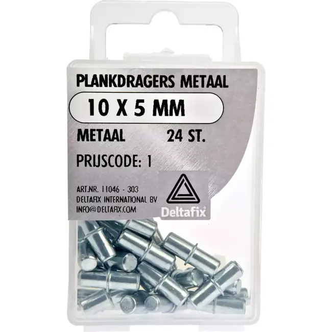 Deltafix Metalen plankdragers - 10 x 5 mm - 24 stuks - Duurzaam en sterk