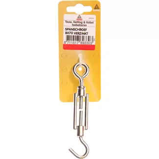 Deltafix Spanschroef 70 mm - Haak-oog - Verzinkt - Licht gebruik