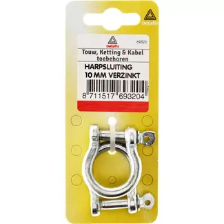 Deltafix Harpsluiting - Verzinkt - Corrosiebestendig - 10 mm - Per 10 stuks Deltafix Harpsluiting - Verzinkt - Corrosiebestendig - 10 mm - Per 10 stuks
