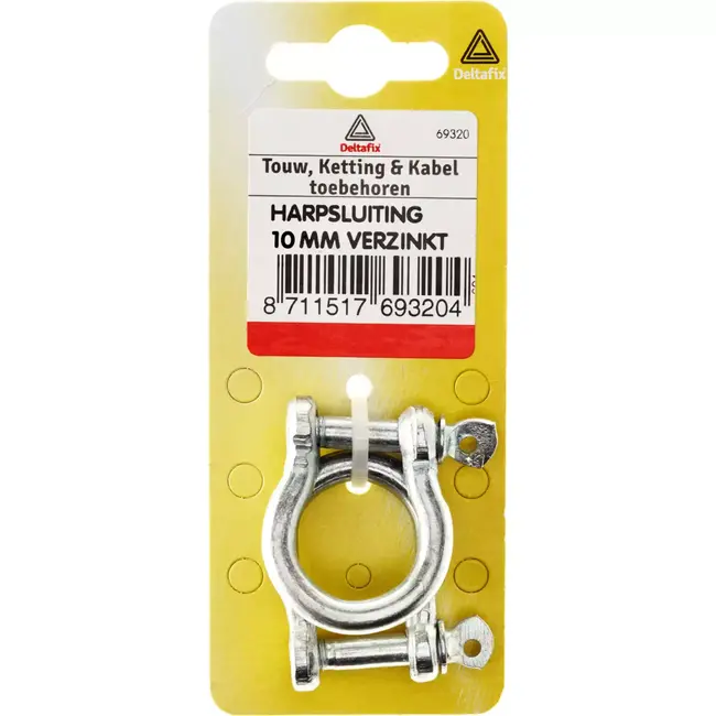 Deltafix Harpsluiting - Verzinkt - Corrosiebestendig - 10 mm - Per 10 stuks