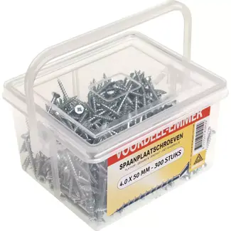 Deltafix Spaanplaatschroeven - 4.0 x 50 mm - Volledig draad - Torx 20 - 300 stuks