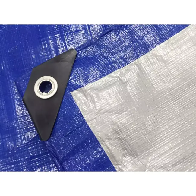 Benson Dekzeil 4x6 m - Blauw - Verstevigde Hoeken - PE 120GSM