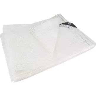 Benson Transparant dekzeil 6x8 m - Leno mesh - Weerbestendig - Inclusief spanrubbers