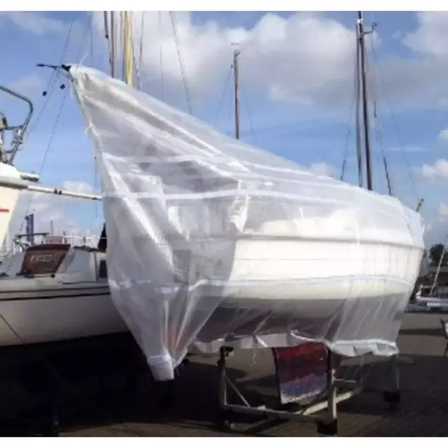 Benson Transparant dekzeil 6x8 m - Leno mesh - Weerbestendig - Inclusief spanrubbers