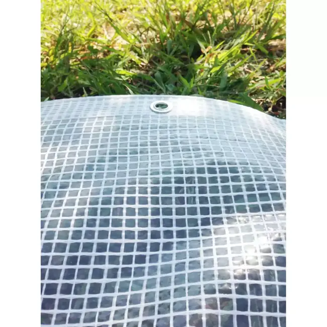 Benson Transparant dekzeil 3x4 m - Leno mesh - Weerbestendig - PE 160GSM