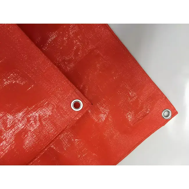 Benson Oranje dekzeil - 3x4 meter - Mesh structuur - PE 65GSM