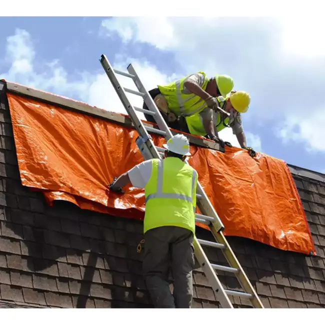 Benson Oranje dekzeil - 2x3 m - Waterdicht - PE 65GSM - Lichtgewicht