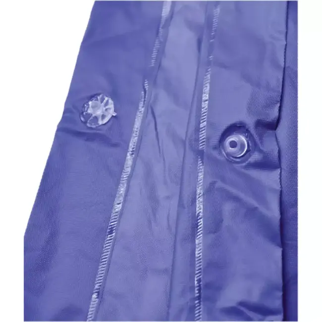 Benson Duurzame regenponcho met capuchon en drukknopen - donkerblauw - 102x127 cm