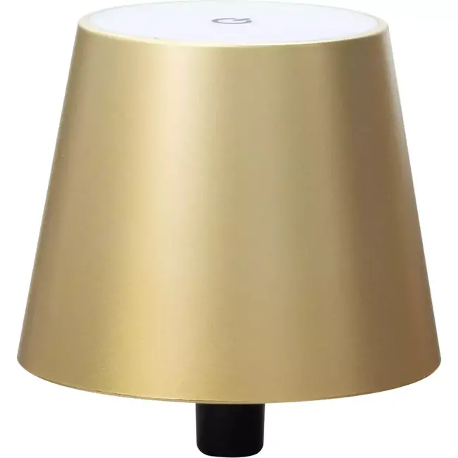 Benson Aanraakdimbare LED flessenlamp - goud - oplaadbaar - compact ontwerp - warm wit licht