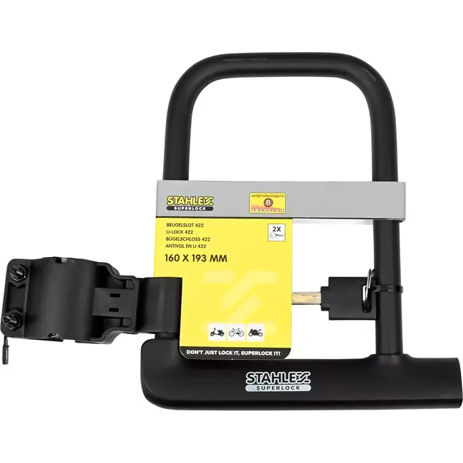 Benson Beugelslot - Zinklegering - Inclusief 2 Sleutels - 160 x 193 mm