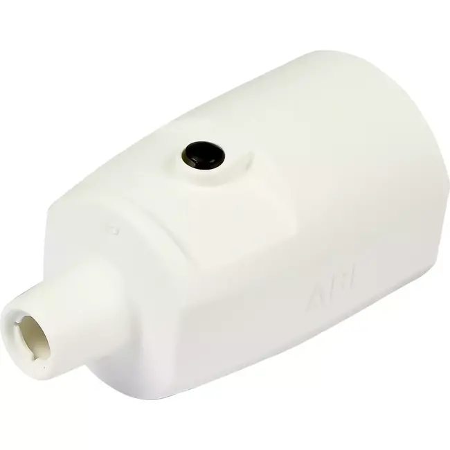 Benson Witte PVC stekker met randaarde - 220-250V - 16A - Schroefbevestiging