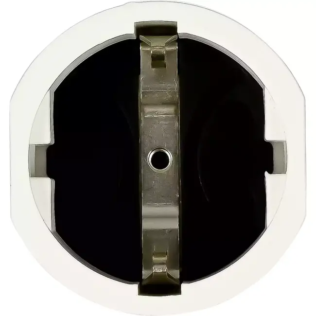 Benson Witte PVC stekker met randaarde - 220-250V - 16A - Schroefbevestiging