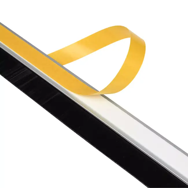 Benson Tochtstrip borstel - aluminium zilver - 100 cm - inkortbaar - voor deuren