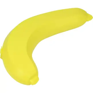 Benson Bananen bewaardoos met klipsluiting - Beschermt tegen pletten - Handig voor onderweg - 24,5 cm - Geel