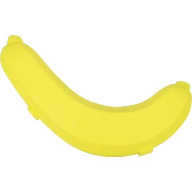 Benson Bananen bewaardoos met klipsluiting - Beschermt tegen pletten - Handig voor onderweg - 24,5 cm - Geel