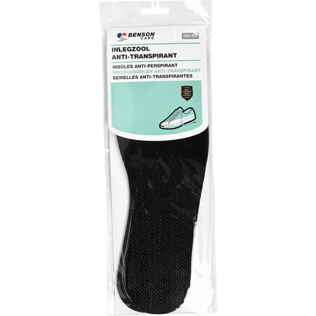 Benson Anti-transpirant inlegzolen - latex onderkant - maat 36-45 - op maat knipbaar