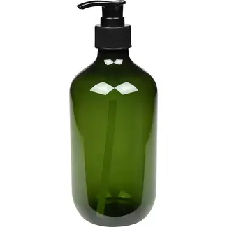 Benson Groene zeepdispenser - Stevig polyresin - 500 ml - Ø 7 cm - Hoogte 19 cm Benson Groene zeepdispenser - Stevig polyresin - 500 ml - Ø 7 cm - Hoogte 19 cm