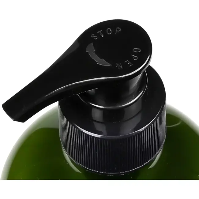 Benson Groene zeepdispenser - Stevig polyresin - 500 ml - Ø 7 cm - Hoogte 19 cm