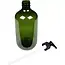 Benson Groene zeepdispenser - Stevig polyresin - 500 ml - Ø 7 cm - Hoogte 19 cm
