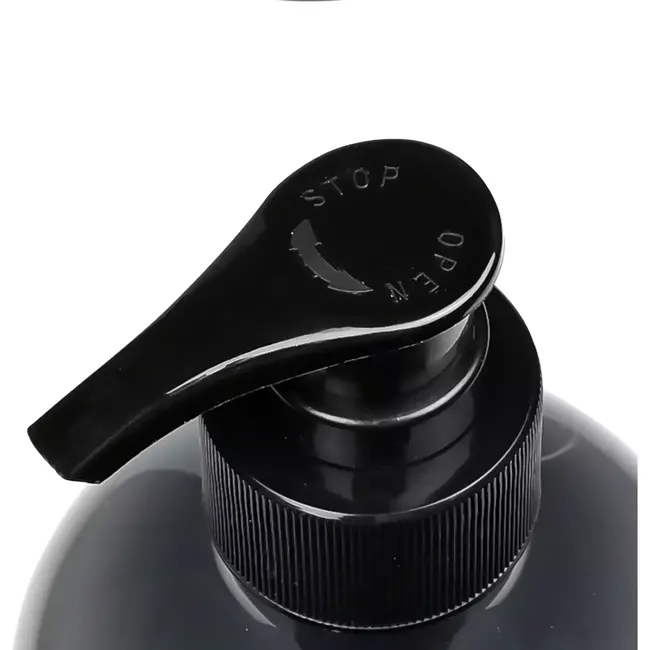 Benson Zeepdispenser blauw - 500 ml - Zilverkleurige pomp - Ø 7 cm - Hoogte 19 cm