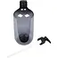 Benson Zeepdispenser blauw - 500 ml - Zilverkleurige pomp - Ø 7 cm - Hoogte 19 cm