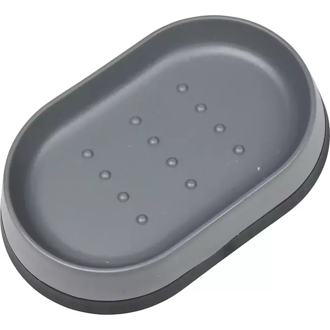 Benson Grijze badkamerset - 3-delig - Zeepbakje, dispenser en tandenborstelhouder