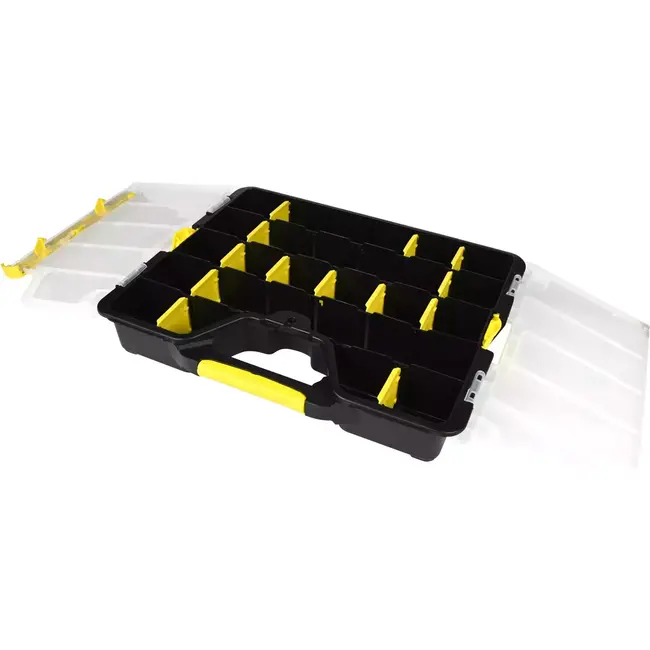 Benson Stapelbare opbergboxen - flexibel in te delen - set van 2 - 36,5 x 30 x 6 cm