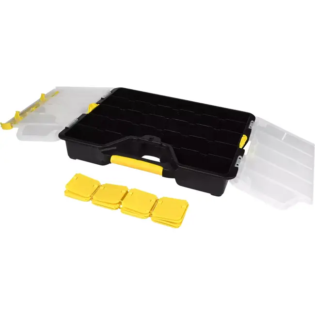 Benson Stapelbare opbergboxen - flexibel in te delen - set van 2 - 36,5 x 30 x 6 cm