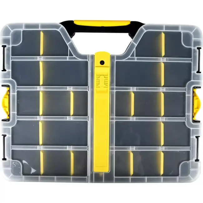 Benson Stapelbare opbergboxen - flexibel in te delen - set van 2 - 36,5 x 30 x 6 cm