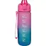 Benson Drinkfles 750 ml - Motivatie & Zeef - Blauw/Roze - Handig voor onderweg