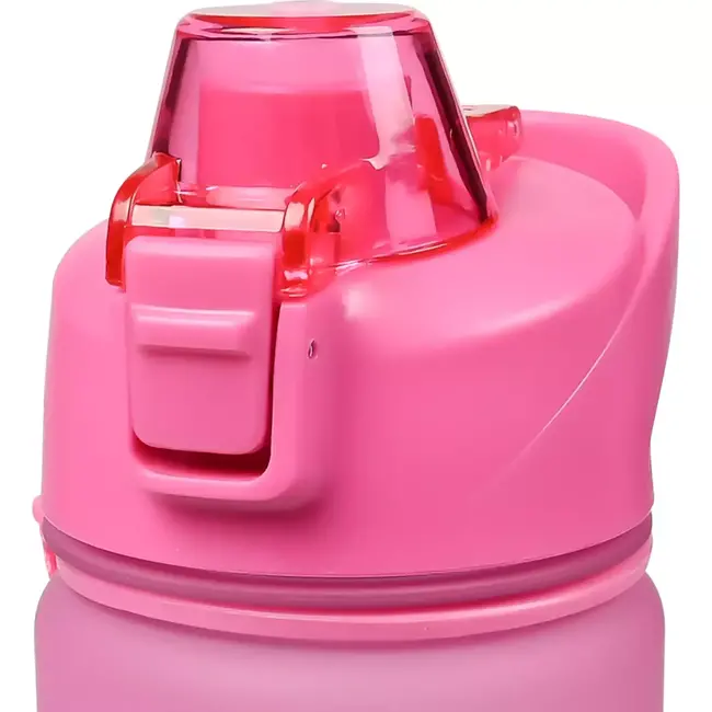 Benson Drinkfles 750 ml - Motivatie & Zeef - Blauw/Roze - Handig voor onderweg