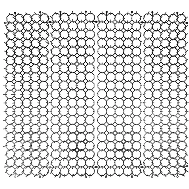 Benson Kattenafweermatten - Bescherming tegen ongewenste dieren - 47,5x13x2,7 cm - Set van 4 - Op maat te knippen