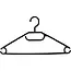 Benson Kunststof kledinghangers - 5 stuks - zwart - 360° draaibare haak - 40,5 cm breed