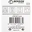 Benson Kunststof kledinghangers - 5 stuks - zwart - 360° draaibare haak - 40,5 cm breed