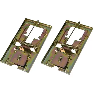Benson Metalen muizenvallen - herbruikbaar - set van 2 - 11,5 x 6,1 cm Benson Metalen muizenvallen - herbruikbaar - set van 2 - 11,5 x 6,1 cm
