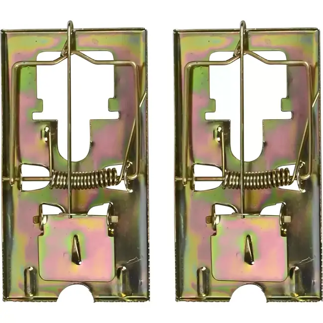 Benson Metalen muizenvallen - herbruikbaar - set van 2 - 11,5 x 6,1 cm
