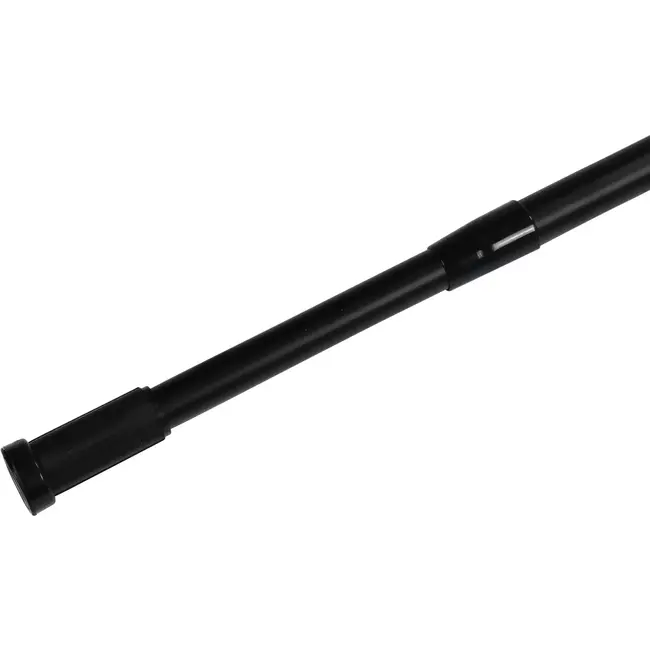 Benson Uitschuifbare douchegordijnstang - telescopisch - anti-slip - 77,5-135 cm - zwart